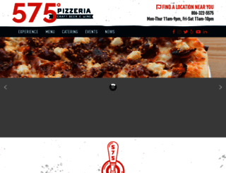 575pizzeria.com screenshot