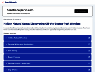 59nationalparks.com screenshot