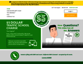 5dollartrafficschoolcharge.com screenshot