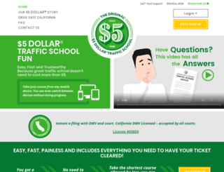 5dollartrafficschoolfun.com screenshot