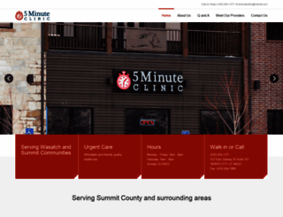 5minuteclinic.com screenshot