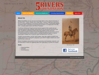 5riversfoundation.org screenshot