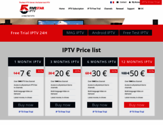 5star-iptv.com screenshot