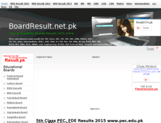 5th-class.boardresult.net.pk screenshot