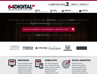 64digital.co.uk screenshot