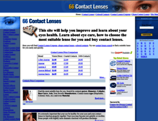 66-contact-lenses.com screenshot