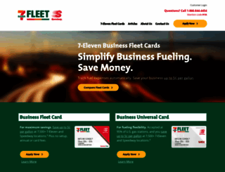 7-elevenfleetcard.com screenshot