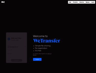 70.wetransfer.com screenshot