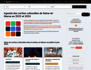 77.agendaculturel.fr screenshot