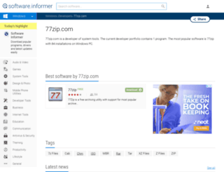 77zip-com.software.informer.com screenshot