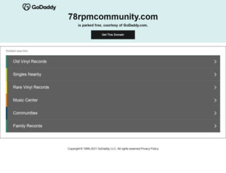 78rpmcommunity.com screenshot