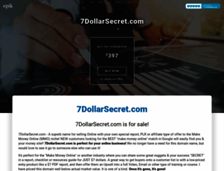 7dollarsecret.com screenshot