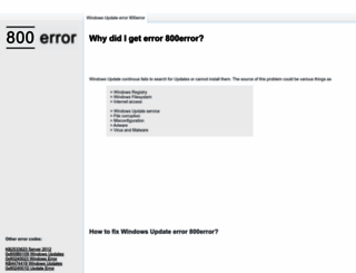 800error.com screenshot