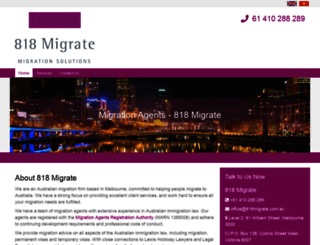 818migrate.com.au screenshot