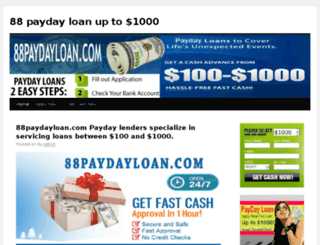 88paydayloan.com screenshot