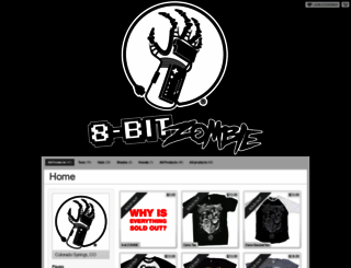 8bitzombie.storenvy.com screenshot