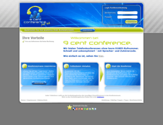 9-cent-conference.de screenshot