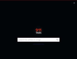 911tabs.com screenshot