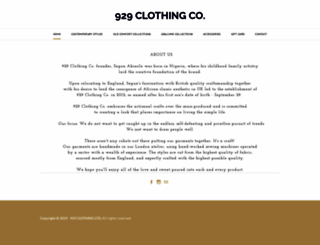 929clothing.com screenshot