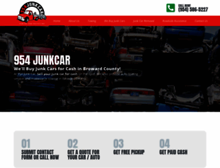 954-junkcar.com screenshot