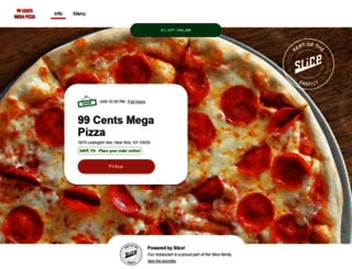 99centsmegapizza.com screenshot