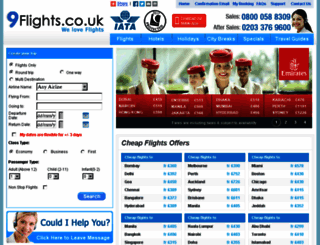 9flights.co.uk screenshot