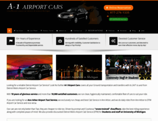 a-1airportcars.com screenshot