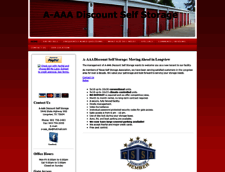 a-aaastorage.com screenshot