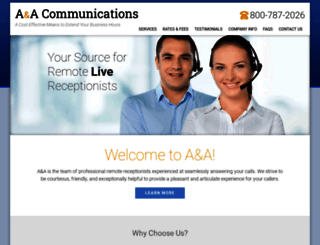a-acommunications.com screenshot