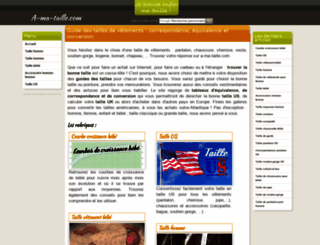 a-ma-taille.com screenshot