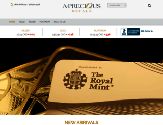 a-preciousmetals.com screenshot
