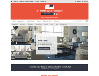 a-warehousefurniture.com screenshot