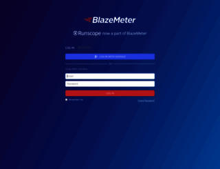 a.blazemeter.com screenshot