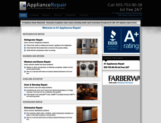 a1appliancesrepair.com screenshot