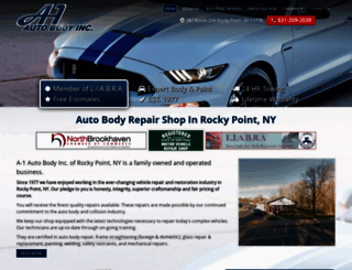 a1autobodyinc.com screenshot