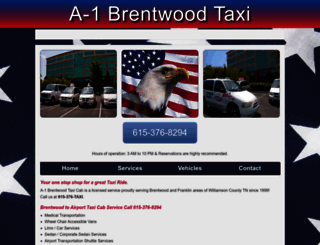 a1brentwoodtaxi.com screenshot