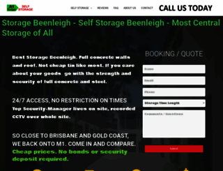 a1budgetselfstorage.com.au screenshot