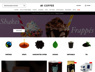 a1coffee.co.uk screenshot