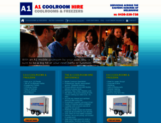 a1coolroomhire.com.au screenshot