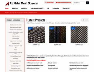 a1metalmeshscreens.com screenshot
