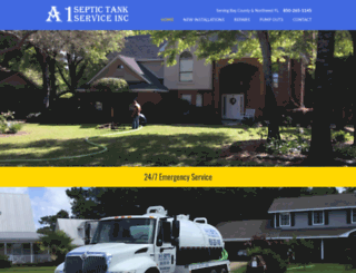 a1septictanks.com screenshot