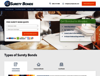 a1suretybonds.com screenshot