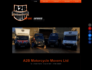 a2bmotorcyclemovers.co.uk screenshot