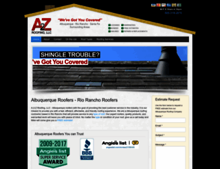 a2z-roofing.com screenshot