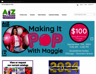 a2zballoons.com screenshot