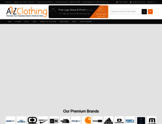 a2zclothing.com screenshot