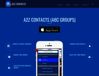 a2zcontactsapp.com screenshot