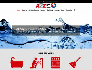 a2zplumbing.com.au screenshot