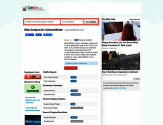 a2zwordfinder.com.cutestat.com screenshot