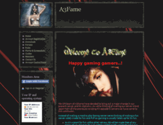 a3fame.webs.com screenshot